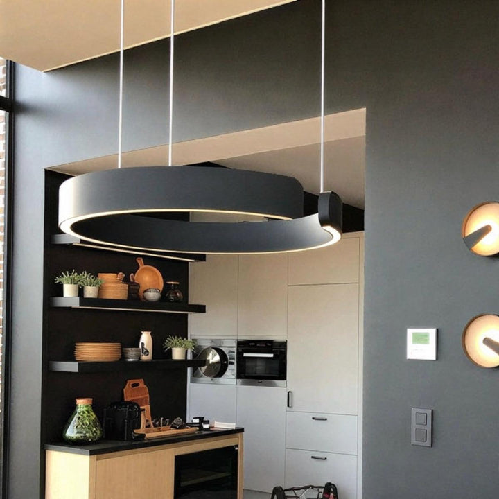 Modern Round Circular LED Pendant Light Fixture