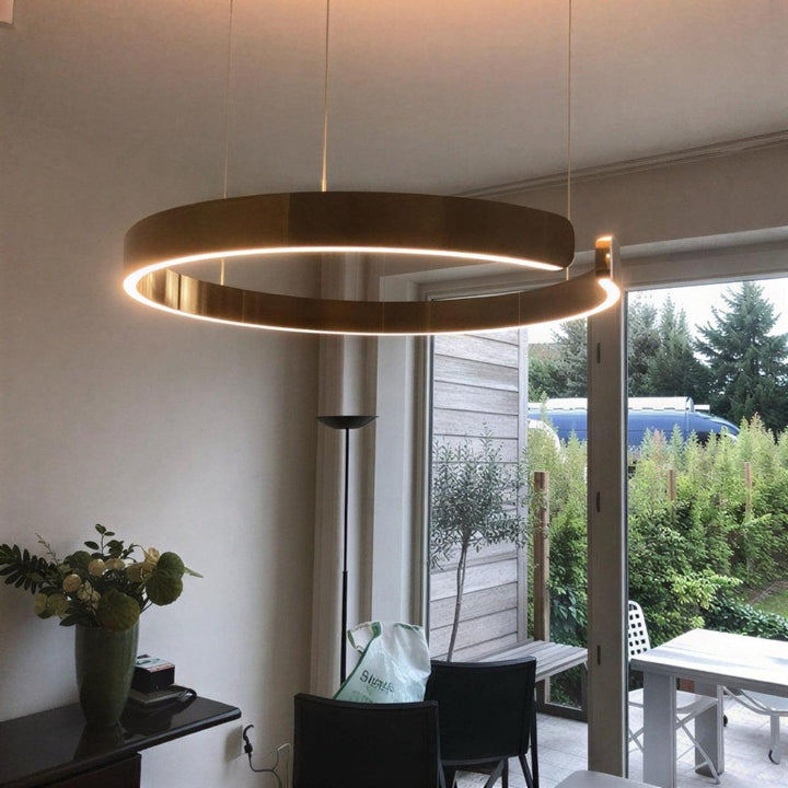 Modern Round Circular LED Pendant Light Fixture