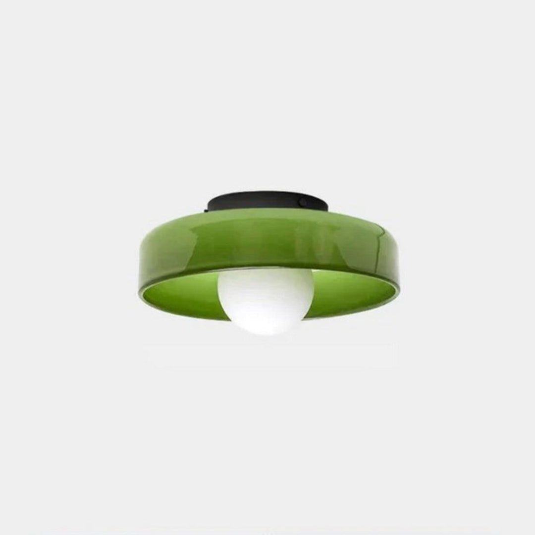 Modern Round Flush Mount Ceiling Light Fixture With Decorative Style