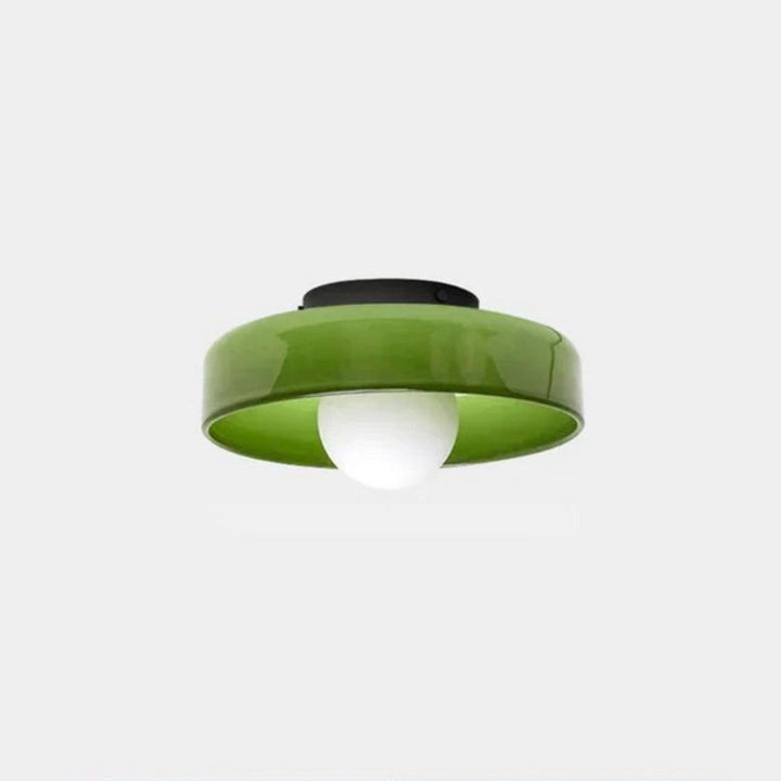 Modern Round Flush Mount Ceiling Light Fixture With Decorative Style