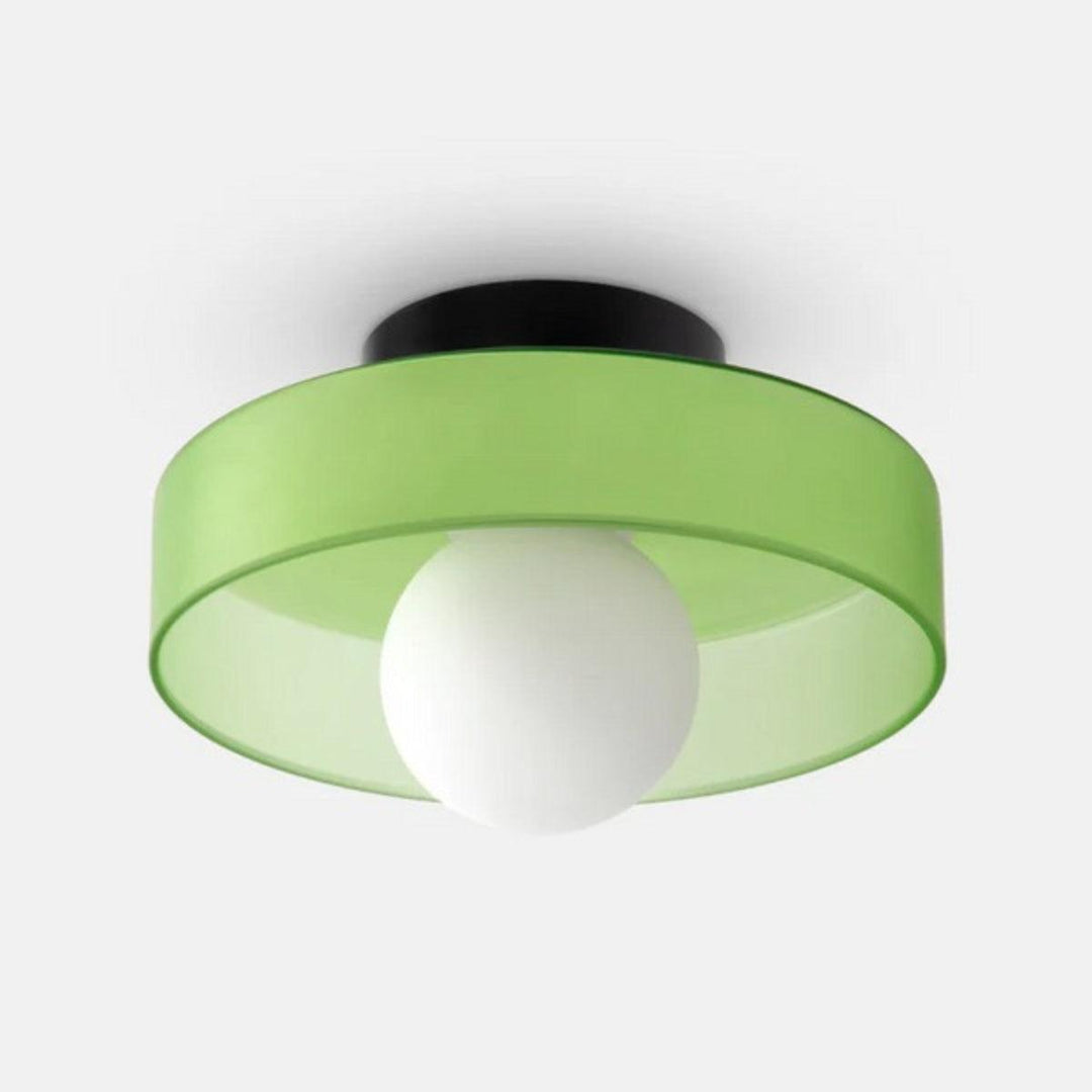 Modern Round Flush Mount Ceiling Light Fixture With Decorative Style