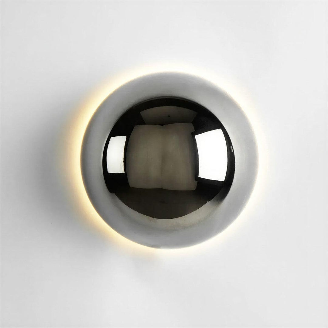 Modern Round Orb Wall Light Sconce Lighting Fixtures With Internal Light