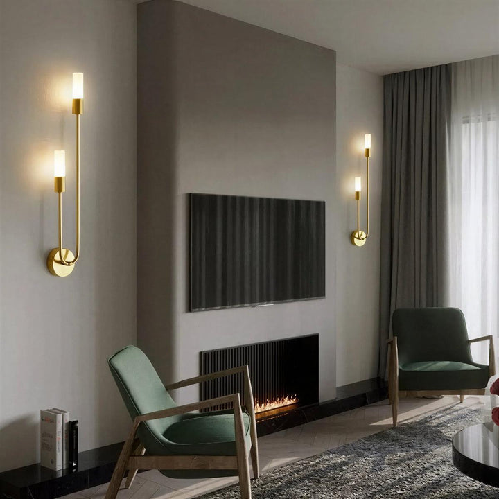 Modern Up Down Dual Glow Wall Sconce Light