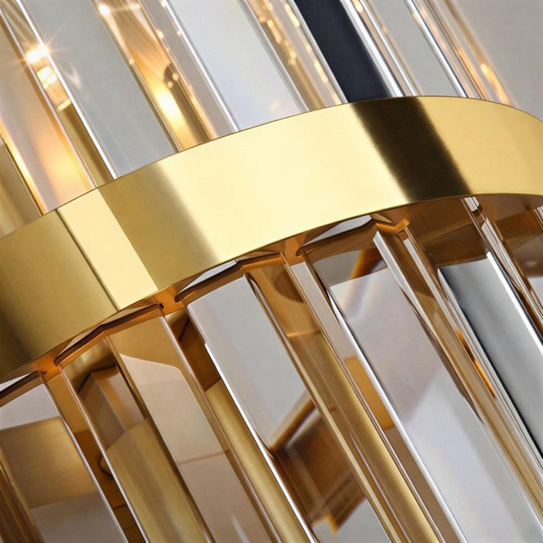 Modern Wall Sconce Light With Crystal Cage