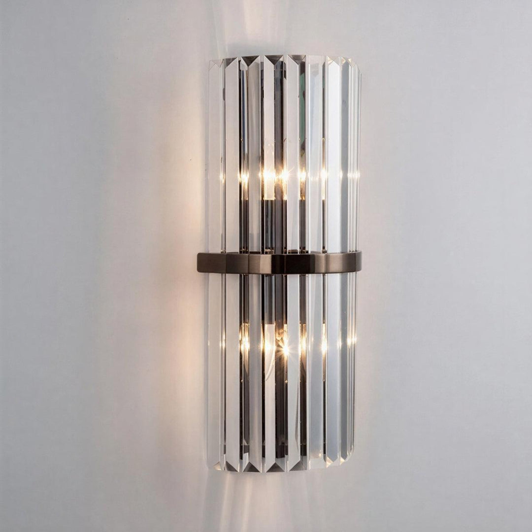 Modern Wall Sconce Light With Crystal Cage