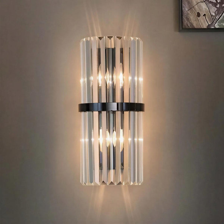 Modern Wall Sconce Light With Crystal Cage