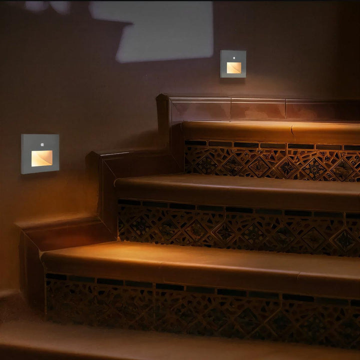 Motion Activated Sensor Light For Indoor Stairway And Hallway Lighting