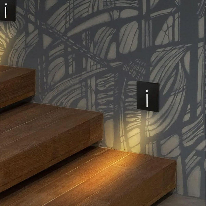 Motion Activated Sensor Light For Indoor Stairway And Hallway Lighting