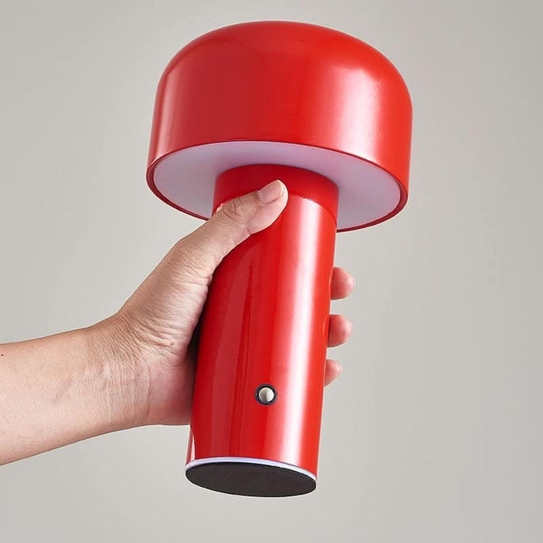 Mushroom Table Lamp With Dimmable Rechargeable Cordless Design