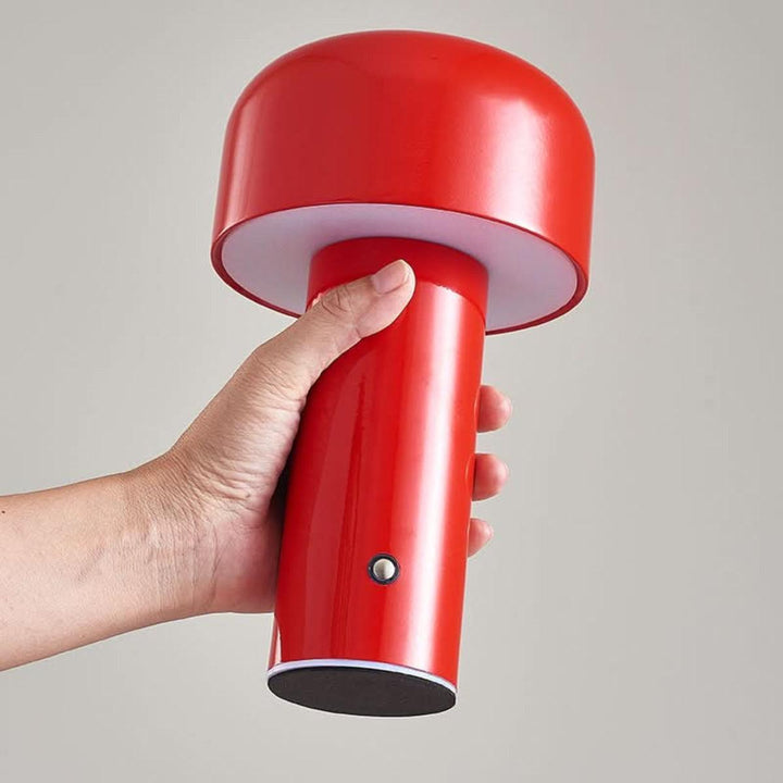 Mushroom Table Lamp With Dimmable Rechargeable Cordless Design