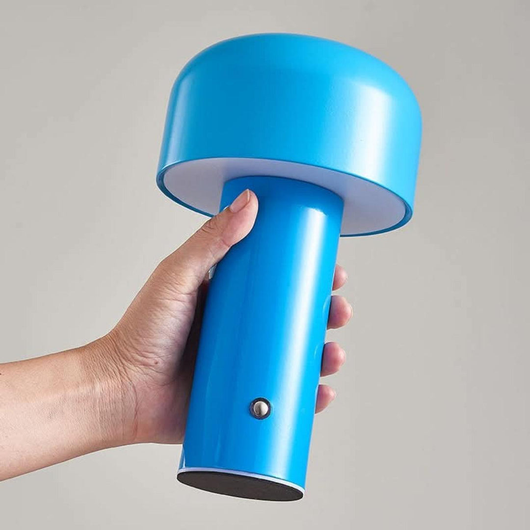 Mushroom Table Lamp With Dimmable Rechargeable Cordless Design