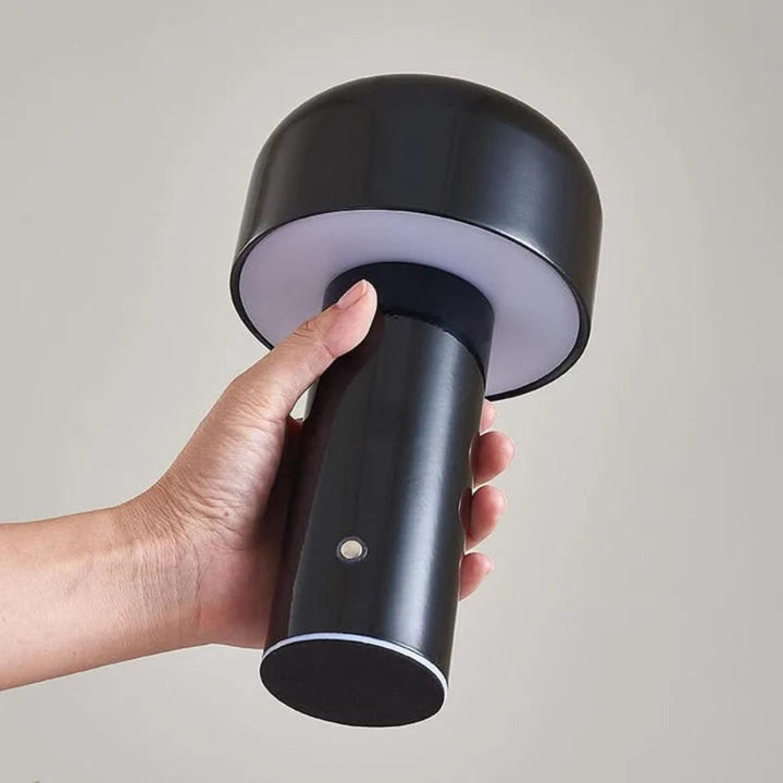 Mushroom Table Lamp With Dimmable Rechargeable Cordless Design