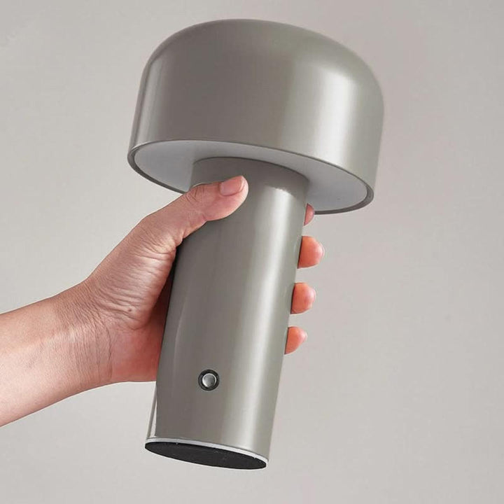 Mushroom Table Lamp With Dimmable Rechargeable Cordless Design
