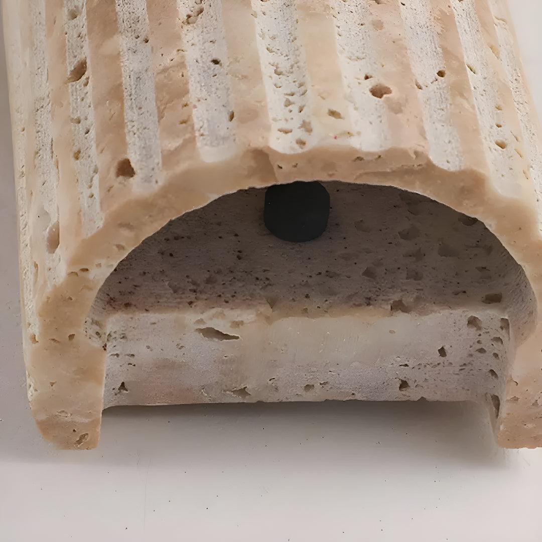Natural Stone Indoor Wall Light With Ambient Glow