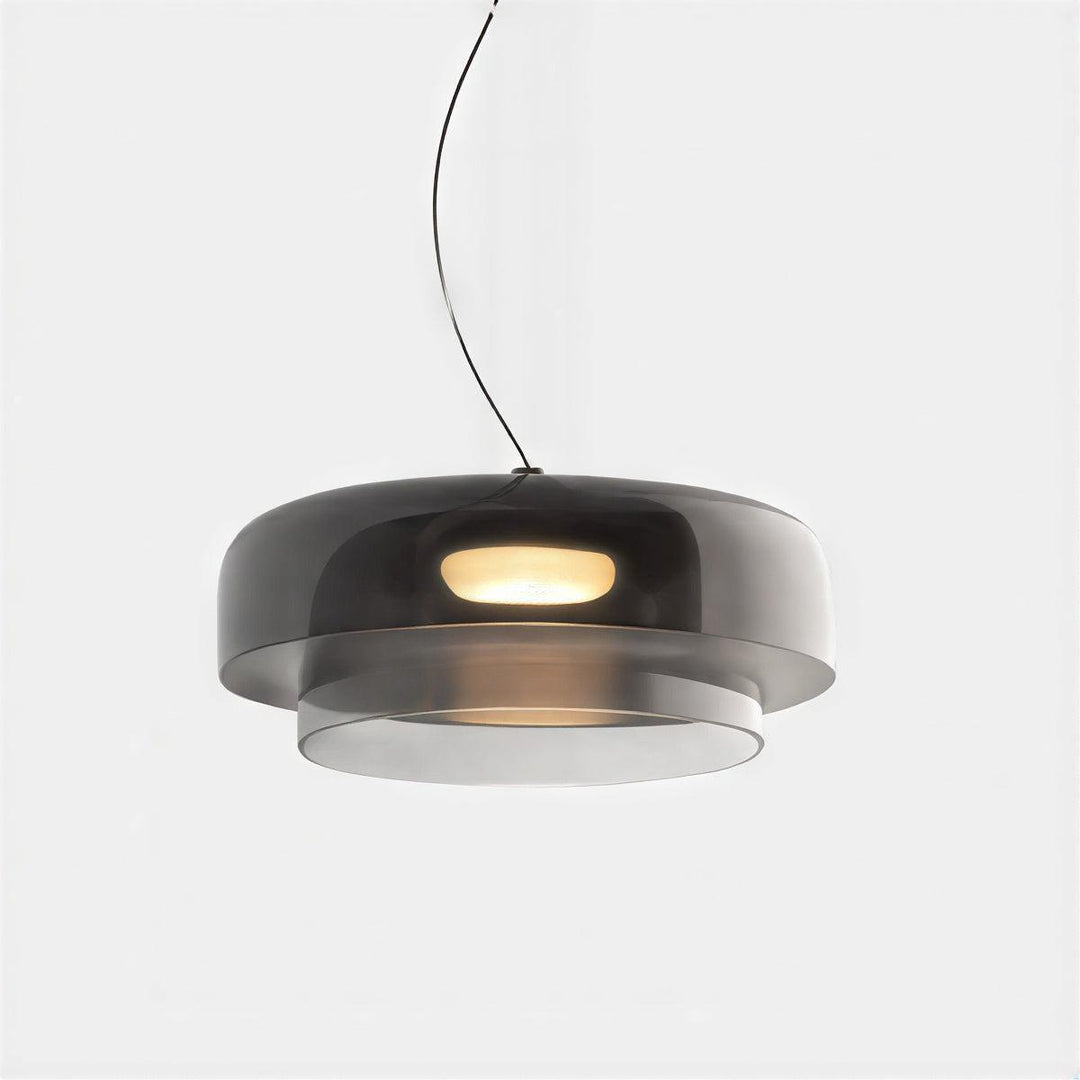 Nordic Glass Pendant Light Featuring Tiered Design