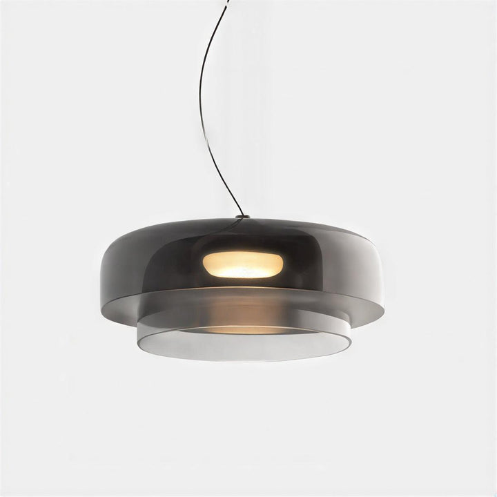 Nordic Glass Pendant Light Featuring Tiered Design