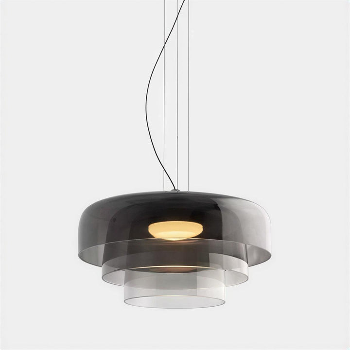 Nordic Glass Pendant Light Featuring Tiered Design