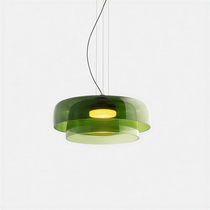Nordic Glass Pendant Light Featuring Tiered Design