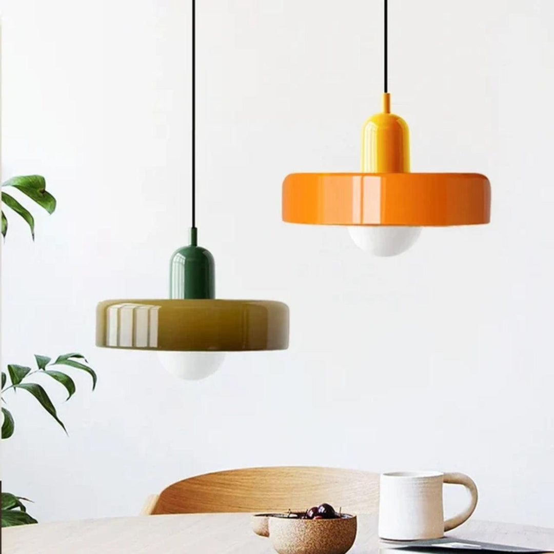 Nordic Modern Bauhaus Glass Pendant Lighting Fixture