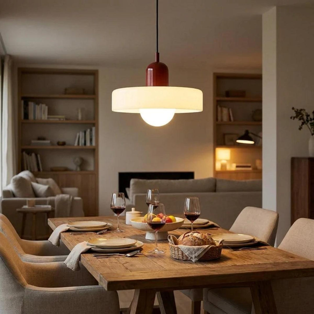 Nordic Modern Bauhaus Glass Pendant Lighting Fixture