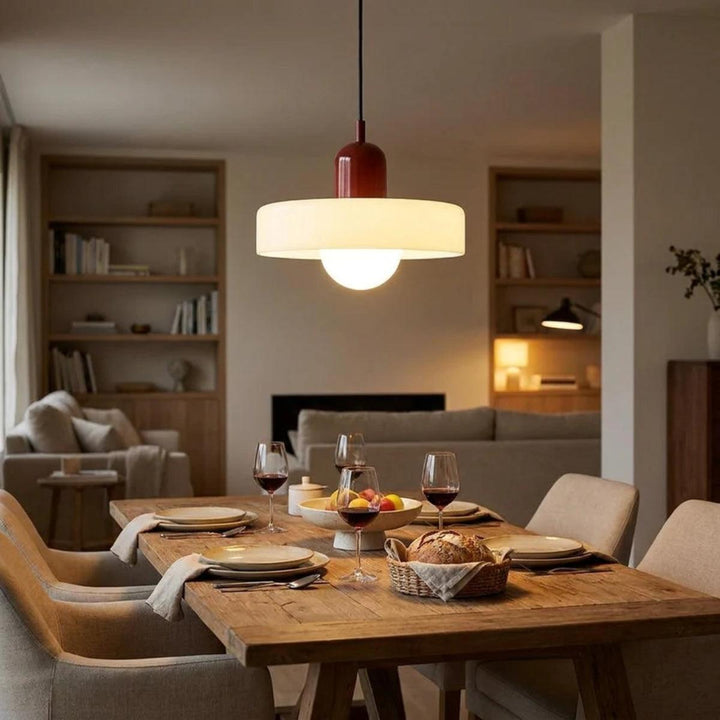 Nordic Modern Bauhaus Glass Pendant Lighting Fixture