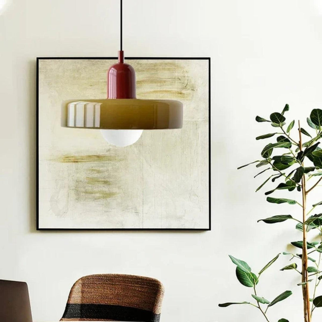 Nordic Modern Bauhaus Glass Pendant Lighting Fixture