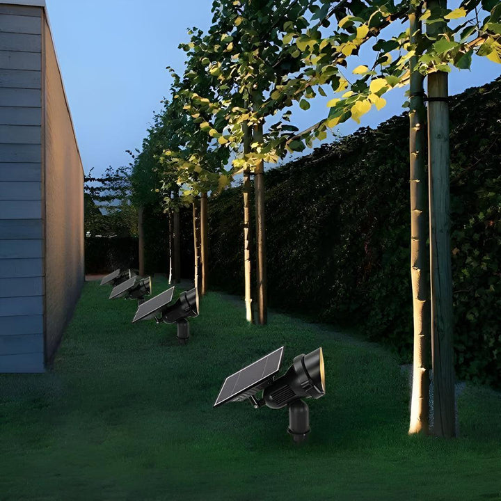 Outdoor Adjustable Solar Spot Lights For Garden Lighting