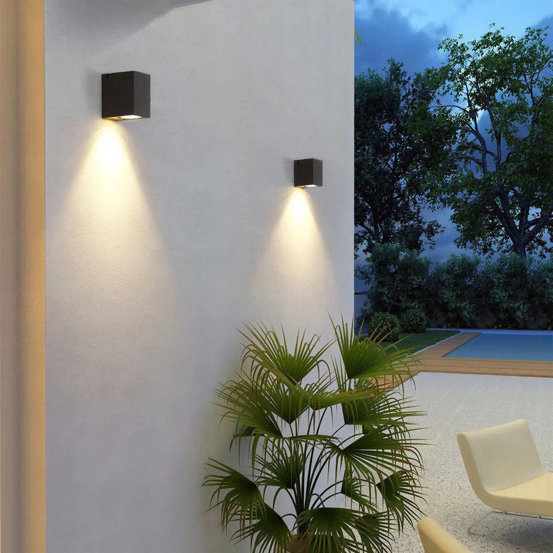 Outdoor Exterior Wall Light Lamp With Adjustable Swivel LED Spotlight