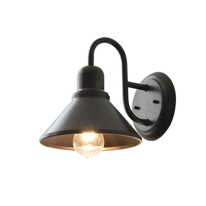 Outdoor Vintage Wall Light With Farmhouse Gooseneck Barn Design