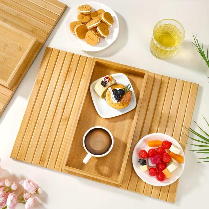 Over Armrest Sofa Tray Table Attachment For Food And Drink