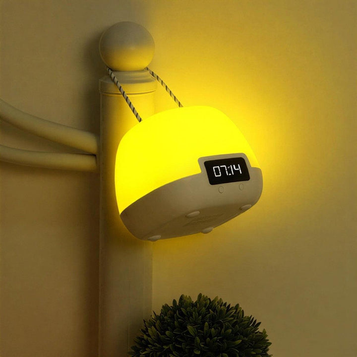 Portable Digital Sunrise Alarm Clock With Wake Up Light