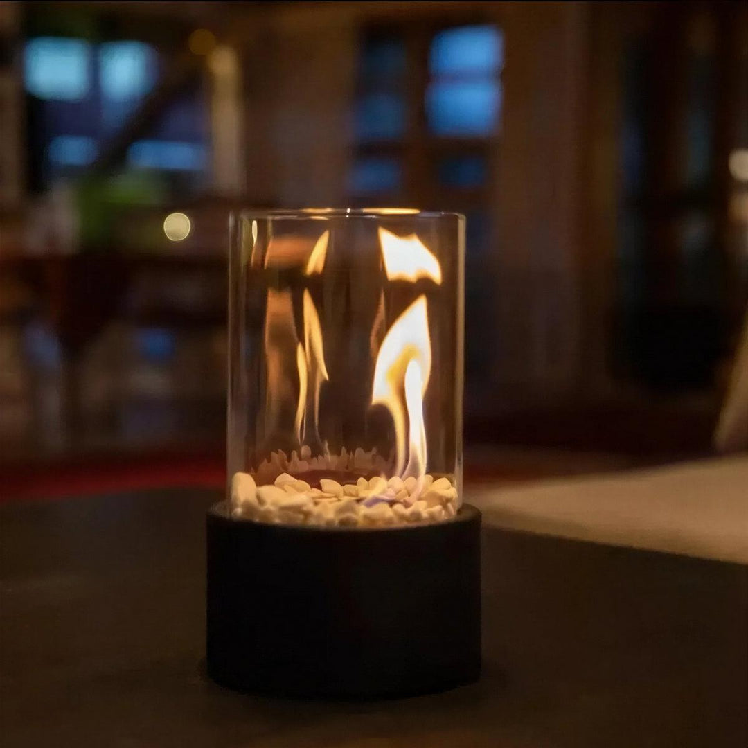 Portable Smokeless Tabletop Fire Pit With Ethanol Flame Burner For Indoor Or Outdoor Use