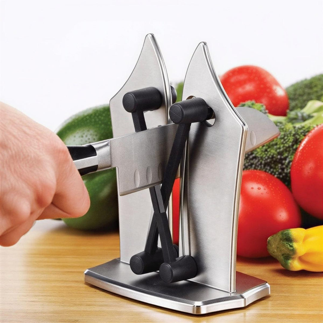 Professional Kitchen Knife Sharpener For Manual Sharpening With Spring Action