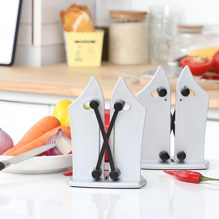 Professional Kitchen Knife Sharpener For Manual Sharpening With Spring Action