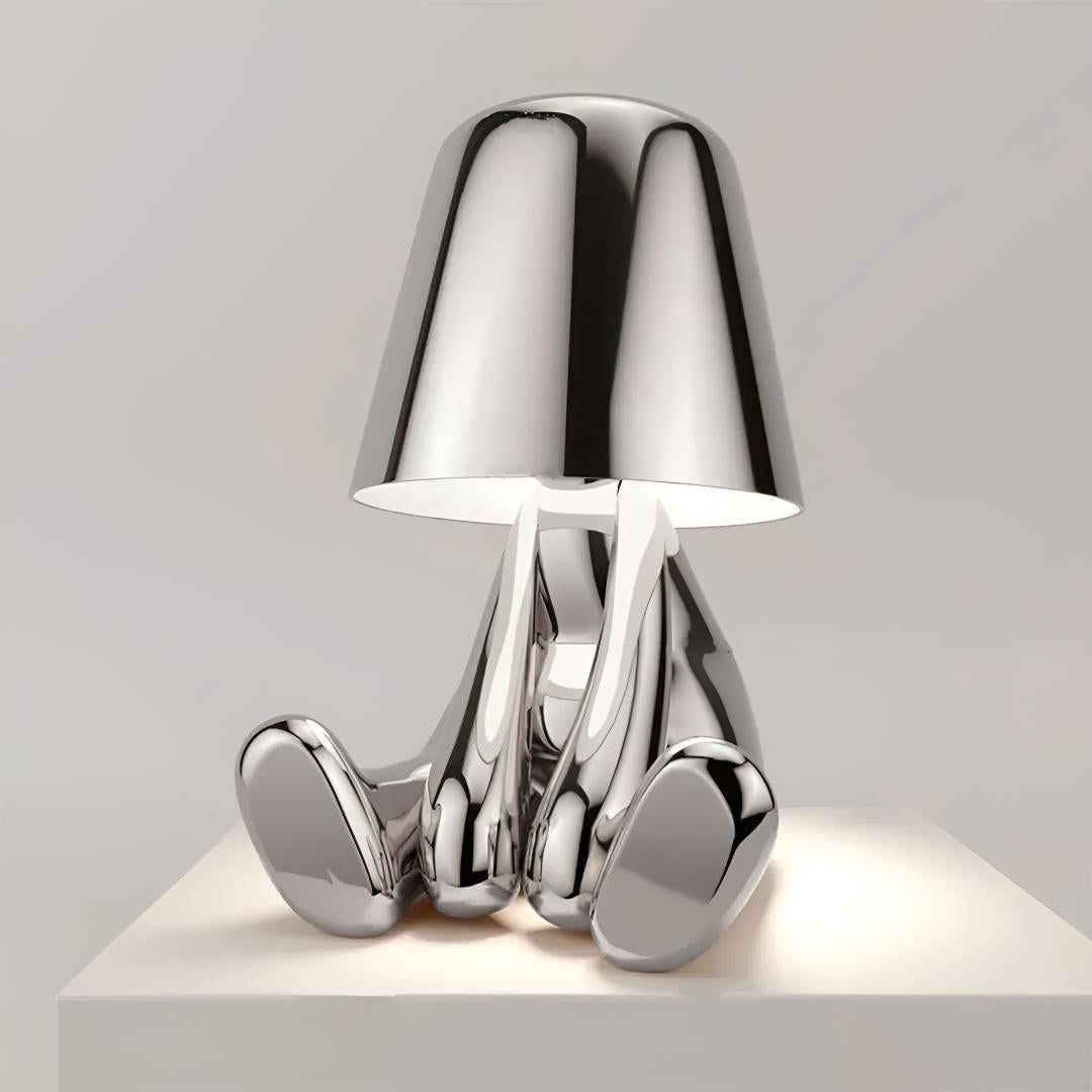Rechargeable Cordless Person Table Lamp With Touch Dimming