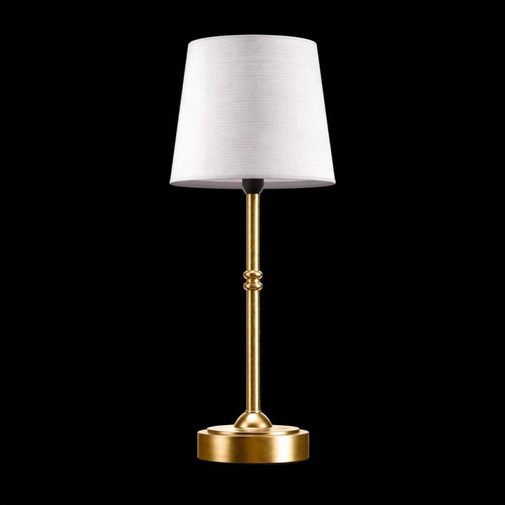Rechargeable Cordless Table Lamp With Modern Fabric Shade