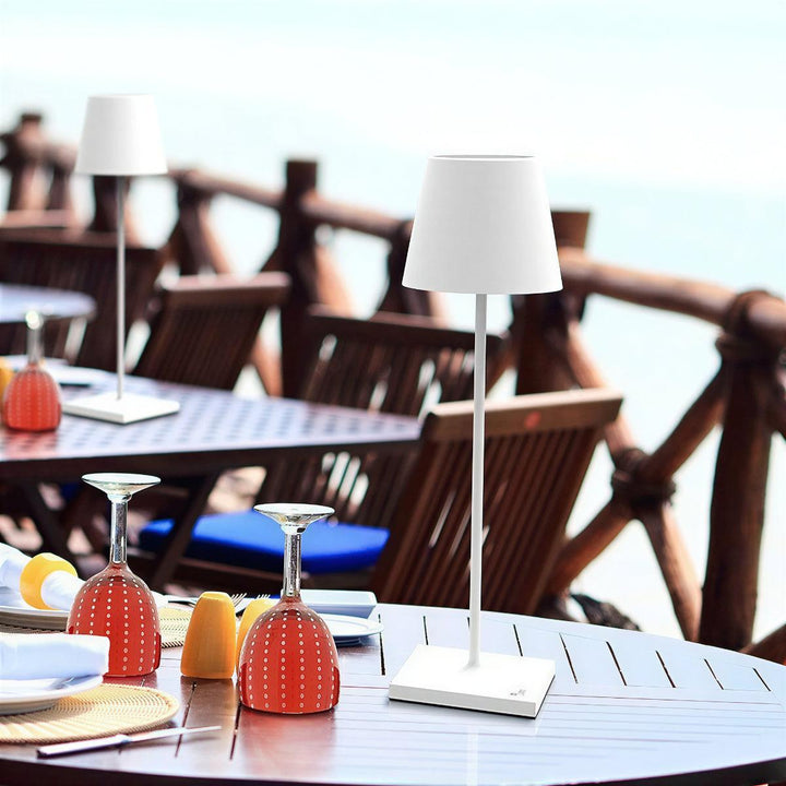 Rechargeable Table Lamp With Touch Control For Ambient Settings