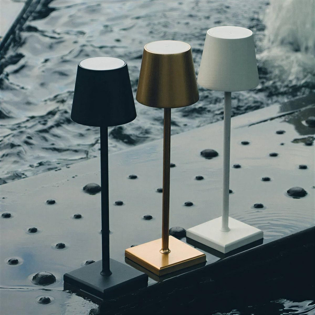Rechargeable Table Lamp With Touch Control For Ambient Settings