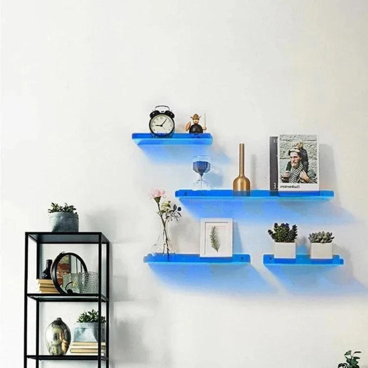 Retro Acrylic Floating Wall Shelf