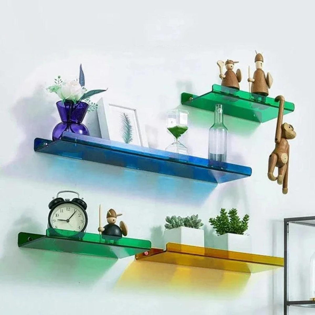 Retro Acrylic Floating Wall Shelf