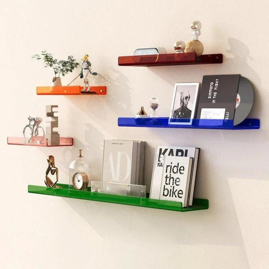 Retro Acrylic Floating Wall Shelf