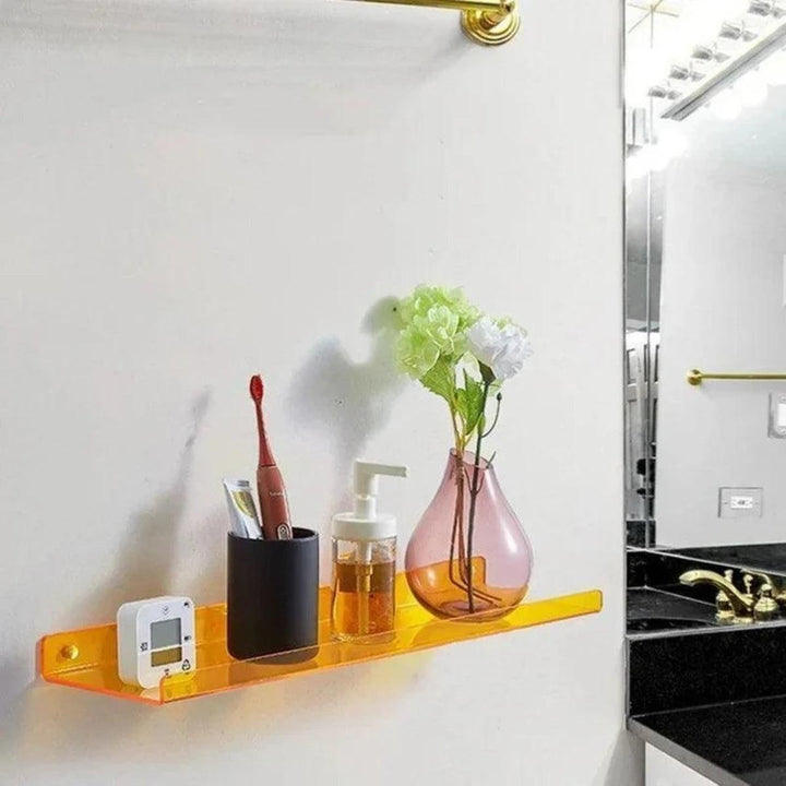 Retro Acrylic Floating Wall Shelf