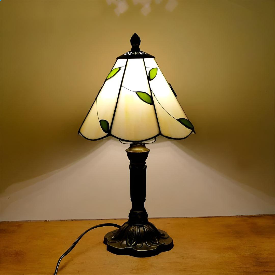 Retro Stained Tiffany Glass Table Lamp