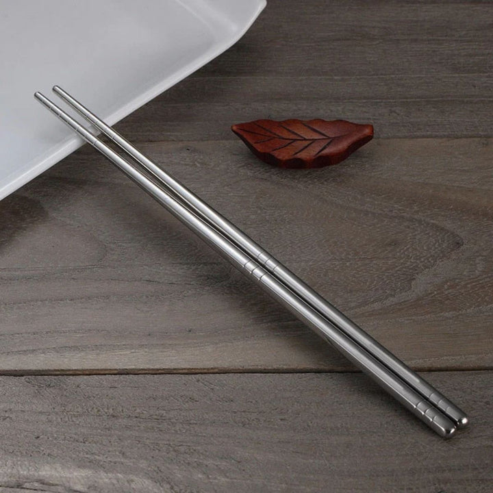 Reusable Stainless Steel Chopsticks Set of 5 Pairs