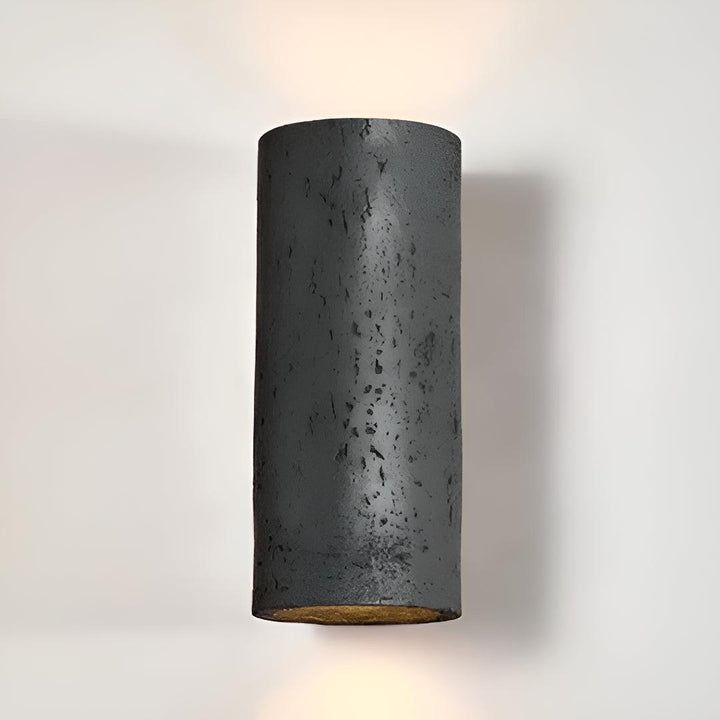 Rustic Metal Wall Light With Dual Up Down Glow