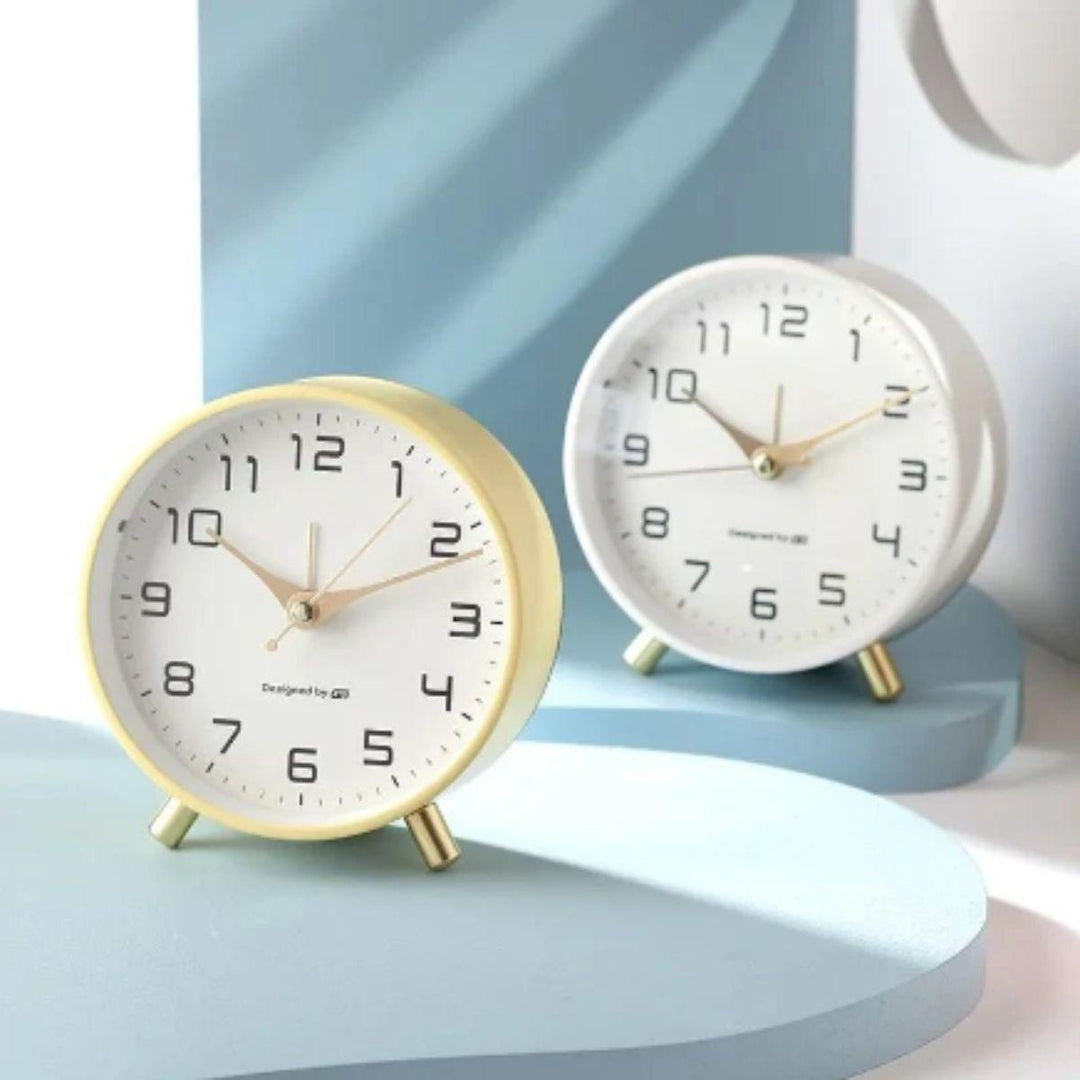 Scandinavian Minimalist Silent Table Clock