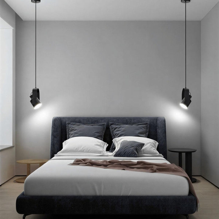 Scandinavian Pendant Light With Adjustable Swivel Spotlight Fixture