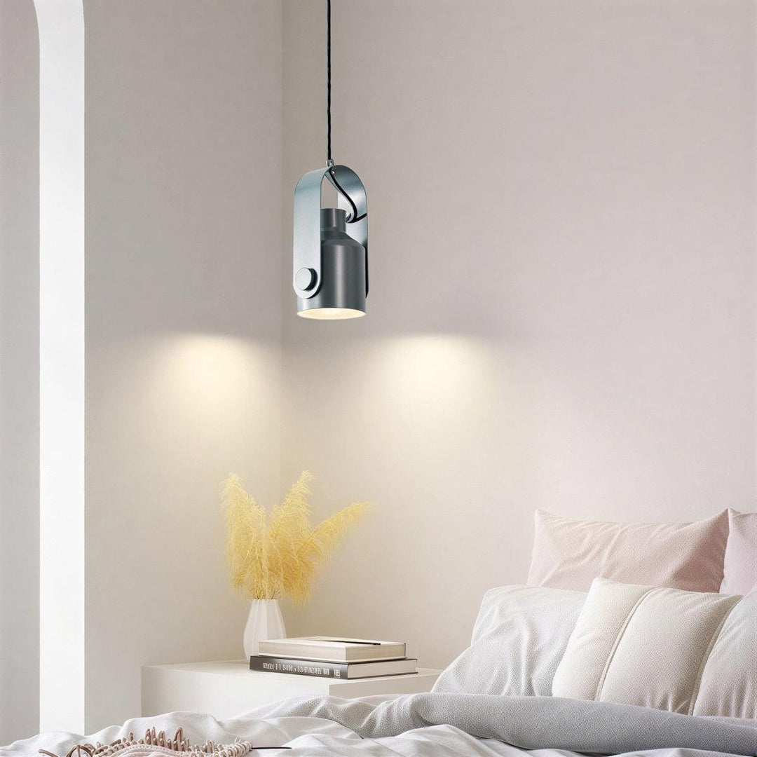Scandinavian Pendant Light With Adjustable Swivel Spotlight Fixture
