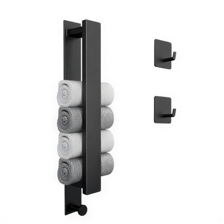 Self Adhesive Wall Mounted Bathroom Towel Rail Storage Organiser