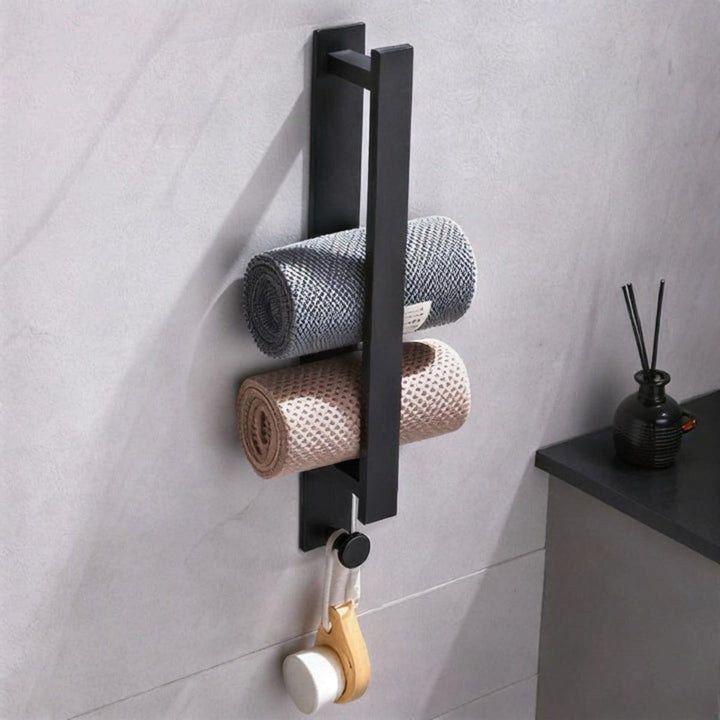 Self Adhesive Wall Mounted Bathroom Towel Rail Storage Organiser